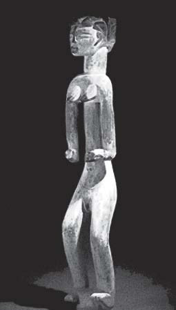 Tsogo people, Gabon, Female figure from a Bwiti Shrine 20th Century, Wood, nails - MAPS Bulletin Winter 2003 - "Holy Fire"