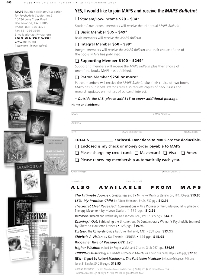 MAPS Membership Information and Products image