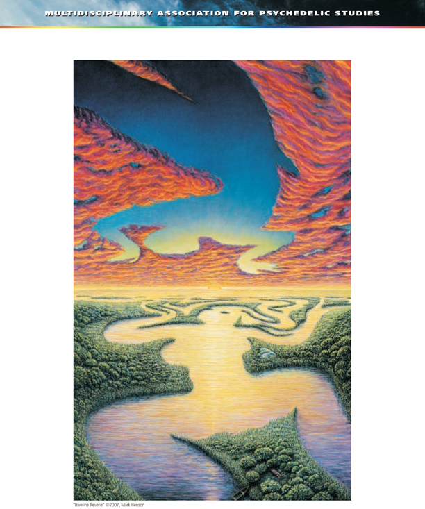 MAPS Bulletin Autumn 2007 - Psychedelics and Self Discovery - Psychedelic Art - Riverine Reverie by Mark Henson