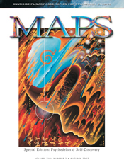 MAPS Bulletin Autumn 2007 - Psychedelics and Self Discovery - Front Cover Image - Psychedelic Art - 