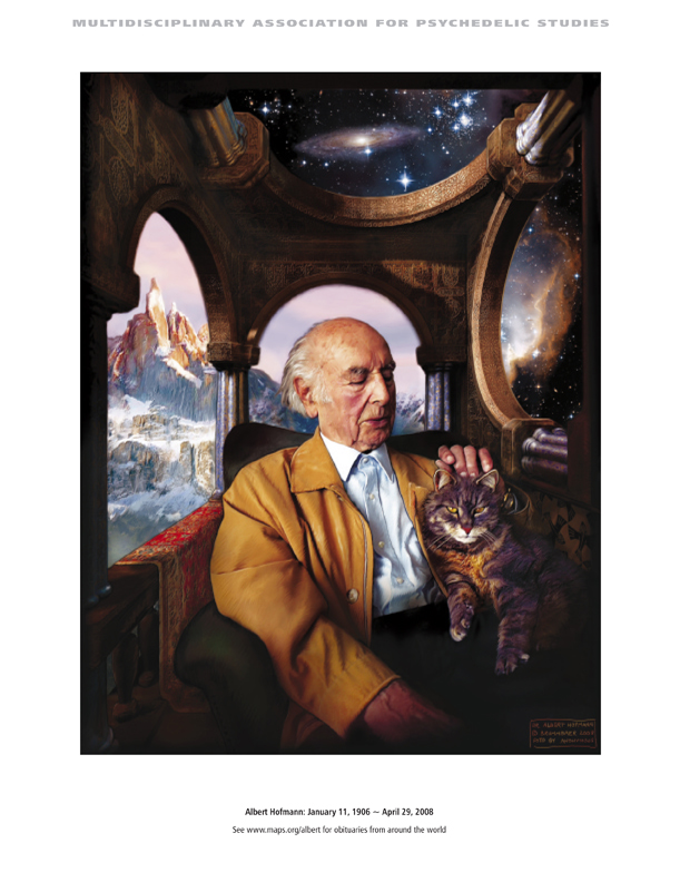 MAPS Bulletin Spring 2008 - Technology and Psychedelics - Psychedelic Art “Dr. Albert Hofmann”
by Brummbaer
Canvas, 24 in. x 31 in.